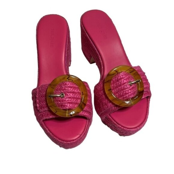 Cult Gaia Cleia Platform Sandal in Qajar Rose, Size: 7 - Picture 2 of 11